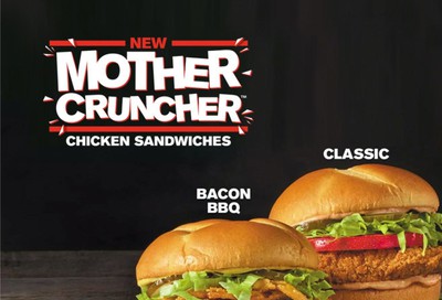 Free Mother Cruncher Chicken Sandwich with $5+ Purchase at Rally's Drive-in