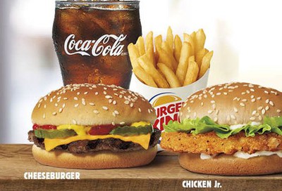 Double Cheeseburger or BLT Chicken Jr. $3 Value Meal Deals Available at Burger King