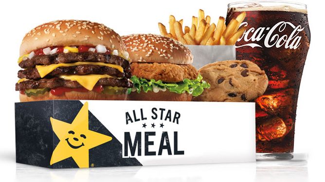Save with All Star Meals at Carl's Jr. 