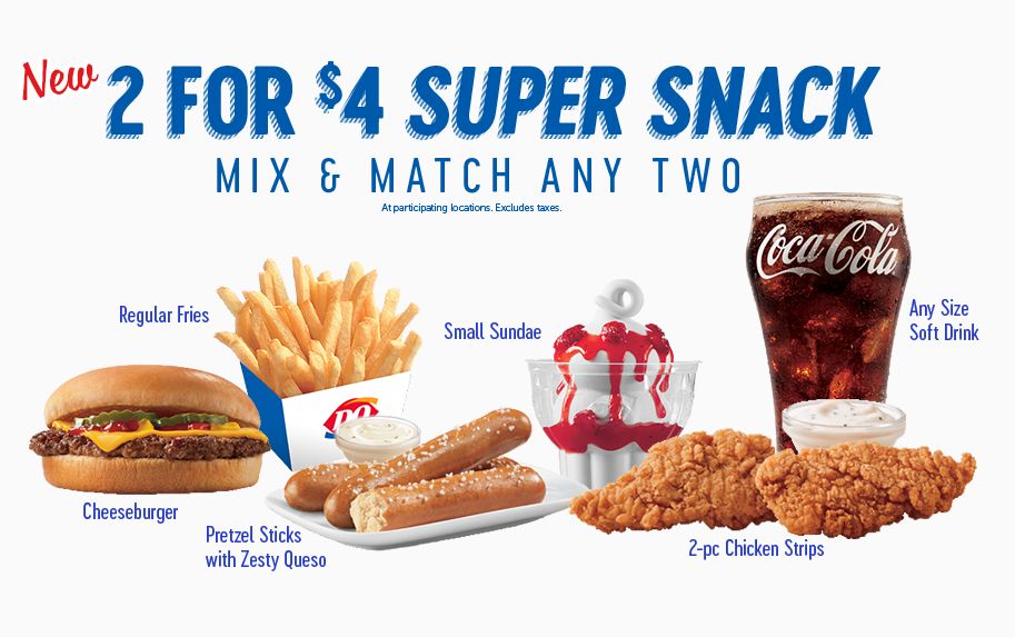 Save Big with the 2 for 4 Super Snack Menu Every Day at Dairy Queen