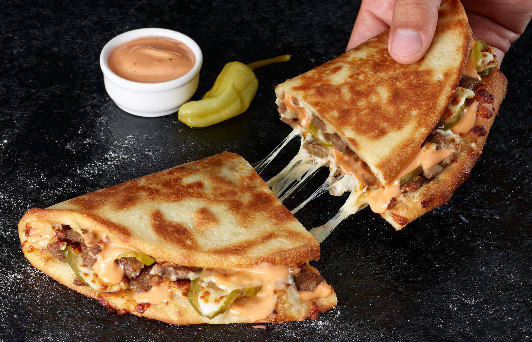 Papa John's Introduces their New Double Cheeseburger Papadia at Select