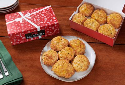 Half Dozen Cheddar Bay Biscuits in Festive Boxes Now Available for the Holidays at Red Lobster