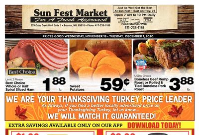 G&W Foods Thanksgiving Weekly Ad Flyer November 18 to December 1, 2020