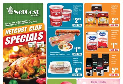NetCost Thanksgiving Weekly Ad Flyer November 19 to December 2, 2020