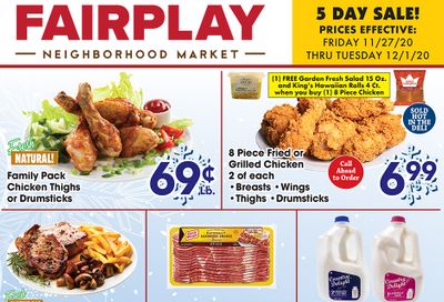 Fairplay 5 Day Sale Ad Flyer November 27 to December 1, 2020