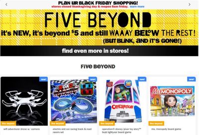 Five Below Weekly Ad Flyer November 25 to December 1