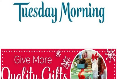 Tuesday Morning Weekly Ad Flyer November 26 to December 9