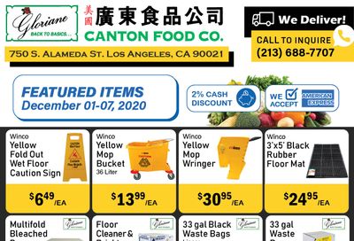 Canton Food Co Weekly Ad Flyer December 1 to December 7, 2020