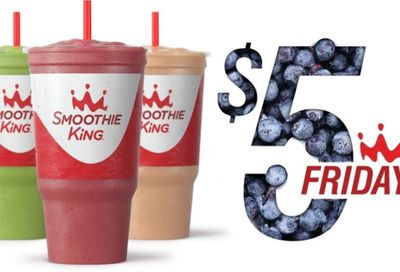 Smoothie King Celebrates $5 Fridays: Get $5 32 oz. Smoothies Every Friday at Smoothie King Smoothie King Celebrates $5 Fridays: Get $5 32 oz. Smoothies Every Friday at Smoothie King