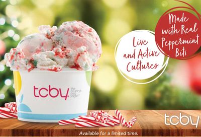 Peppermint Soft Serve and Peppermint Hand Scooped Frozen Yogurt Return to TCBY for the Holidays