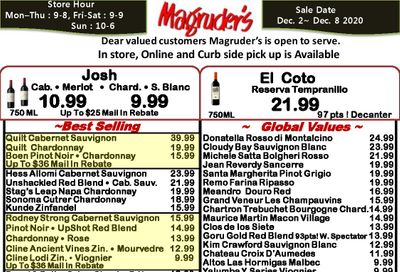 Magruder's Weekly Ad Flyer December 2 to December 8, 2020