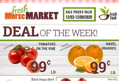 Morse Fresh Market Weekly Ad Flyer December 3 to December 9, 2020