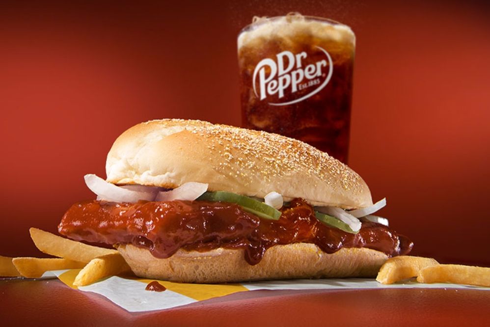 The McRib Sandwich is Back for a Limited Time Only at McDonald's