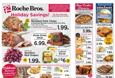 Roche Bros Supermarkets Holiday Hanukkah Weekly Ad Flyer December 4 to December 10, 2020