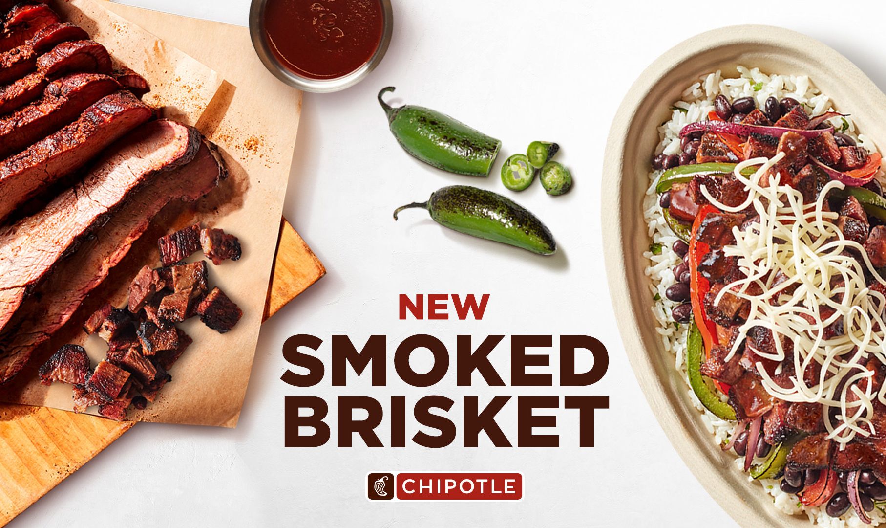 Select Chipotle Restaurants will be Testing Out a New Smoked Beef Brisket for a Limited Time