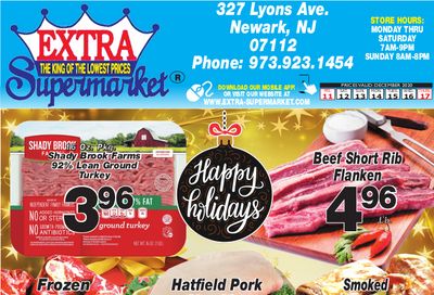 Extra Supermarket Holiday Weekly Ad Flyer December 11 to December 17, 2020