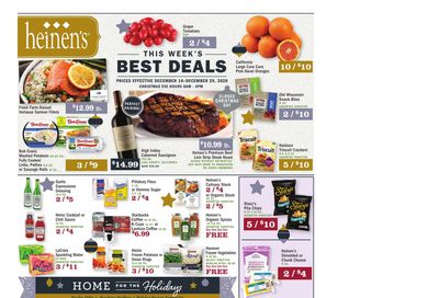 Heinen's Christmas Holiday Weekly Ad Flyer December 16 to December 29, 2020