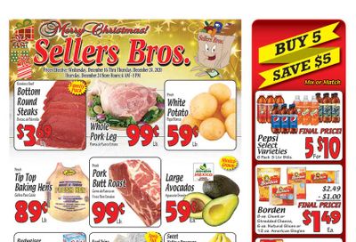 Sellers Bros Christmas Holiday Weekly Ad Flyer December 16 to December 24, 2020