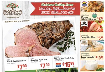Brookhaven Marketplace Christmas Holiday Weekly Ad Flyer December 16 to December 27, 2020