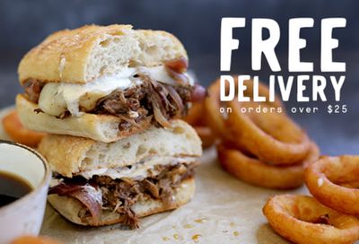 The Lazy Dog Restaurant & Bar Offers Customers Free Delivery on Orders Over $25