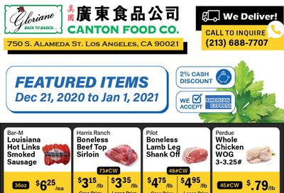 Canton Food Co Weekly Ad Flyer December 21, 2020 to January 1, 2021