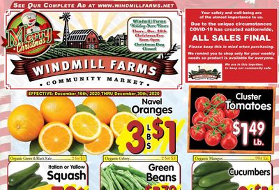 Windmill Farms Holiday Weekly Ad Flyer December 16 to December 29, 2020