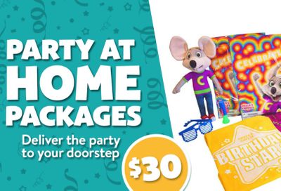 Chuck E. Cheese Offering New $30 Party at Home Kits through the Updated Chuck E. Cheese Online Shop