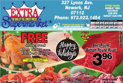 Extra Supermarket Holiday Weekly Ad Flyer December 25 to December 31, 2020