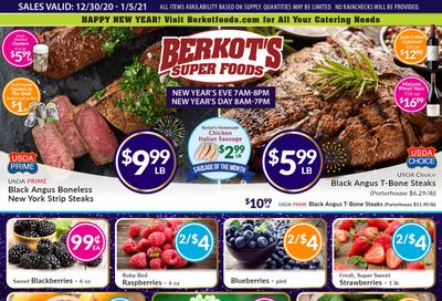 Berkot's Super Foods New Year Weekly Ad Flyer December 30, 2020 to January 5, 2021