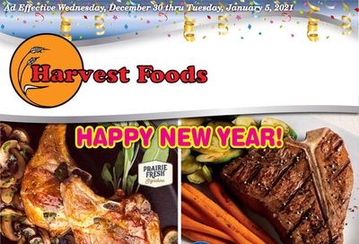 Harvest Foods New Year Weekly Ad Flyer December 30, 2020 to January 5, 2021