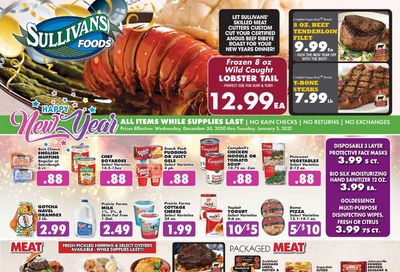 Sullivan's Foods New Year Weekly Ad Flyer December 30, 2020 to January 5, 2021