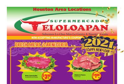 Supermercados Teloloapan New Year Weekly Ad Flyer December 30, 2020 to January 12, 2021