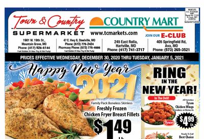 Town & Country Supermarket New Year Weekly Ad Flyer December 30, 2020 to January 5, 2021