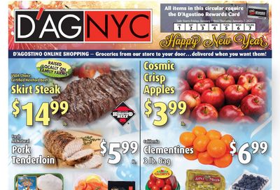 D'Agostino New Year Weekly Ad Flyer January 1 to January 7, 2021