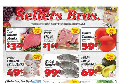 Sellers Bros New Year Weekly Ad Flyer January 1 to January 5, 2021