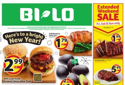 BI-LO Weekly Ad Flyer December 30 to January 5