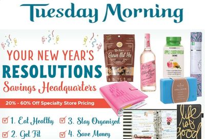 Tuesday Morning Weekly Ad Flyer January 5 to January 12