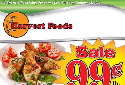 Harvest Foods Weekly Ad Flyer January 6 to January 12, 2021