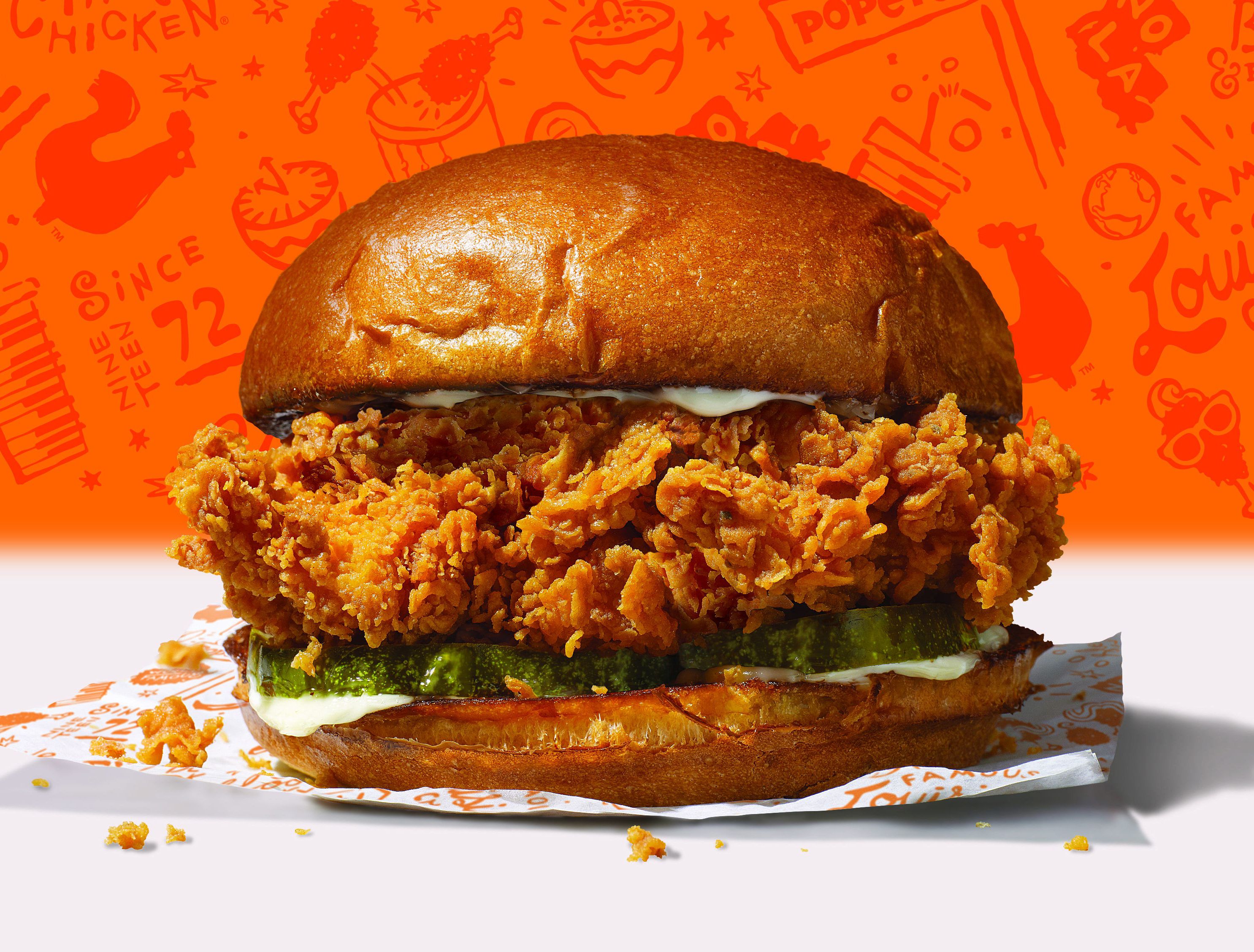 Get a Free Chicken Sandwich With Your First In-app Order of $10 or More at Popeyes Chicken
