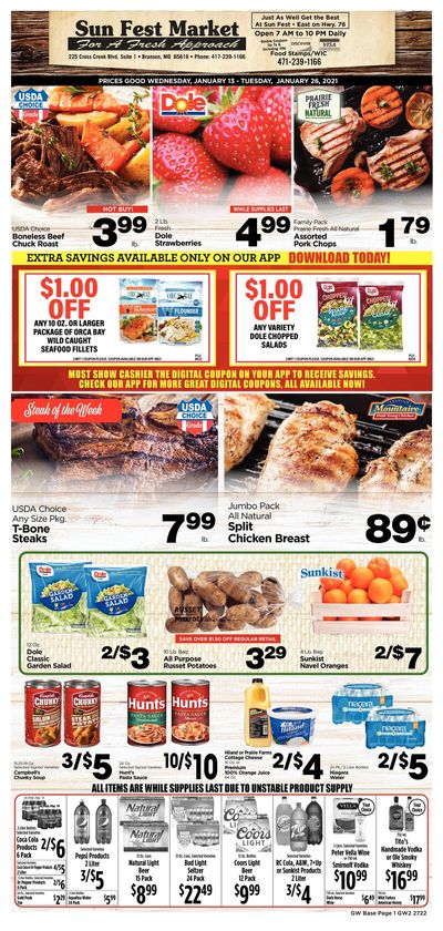 G&W Foods Weekly Ad Flyer January 13 to January 26, 2021