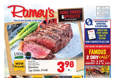 Ramey's Weekly Ad Flyer January 13 to January 19, 2021