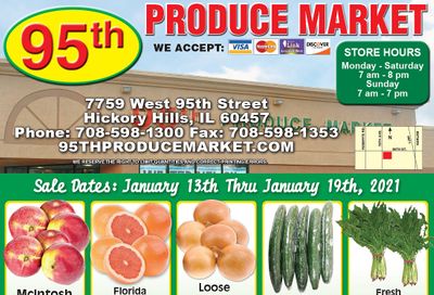 95th Produce Market Weekly Ad Flyer January 13 to January 19, 2021