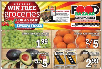 Food Bazaar Supermarket Weekly Ad Flyer January 14 to January 20, 2021