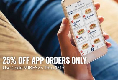 Jersey Mike's Subs Offers 25% Off In-app Orders with a New Promo Code for a Limited Time Only