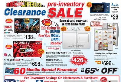 ABC Warehouse Weekly Ad Flyer January 17 to January 23, 2021