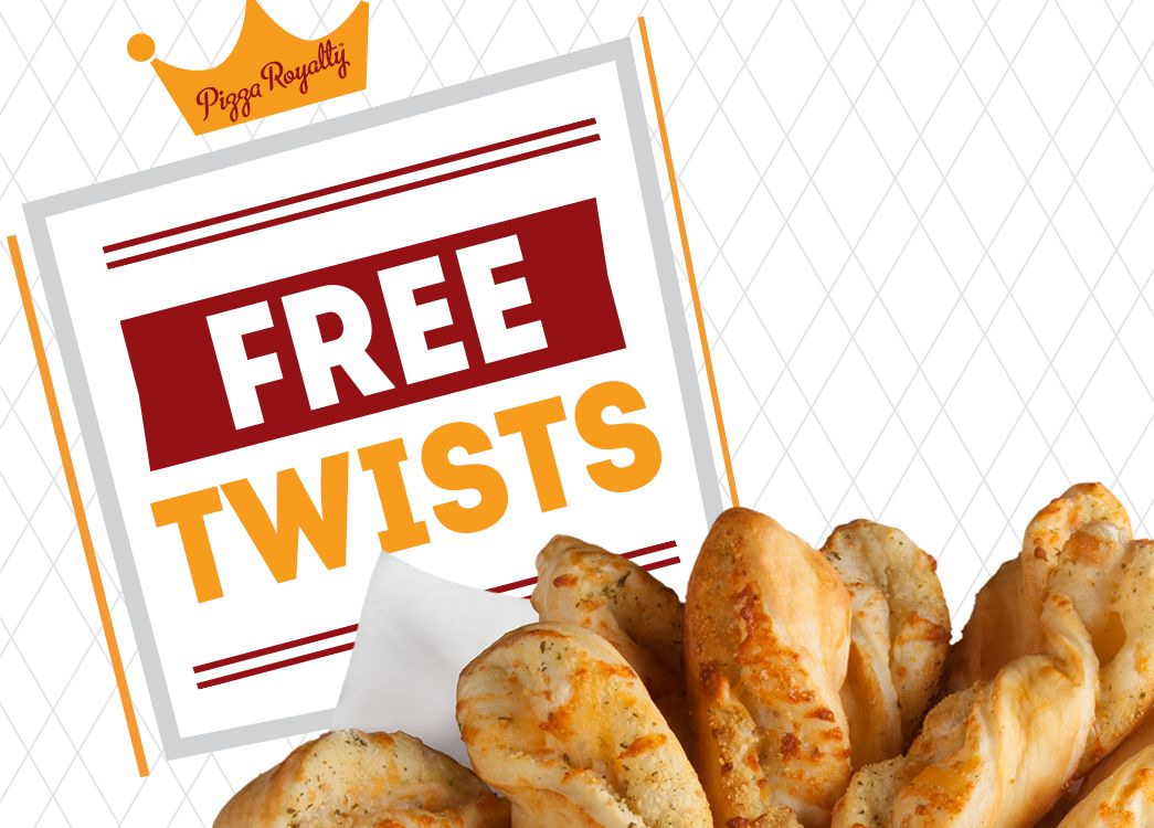 Get 6 Free Twists When You Download the Royal Rewards App or Join Royal Rewards Online at Round Table Pizza
