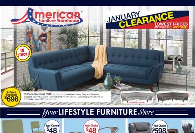 American Furniture Warehouse Weekly Ad Flyer January 17 to January 23