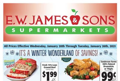 E.W. James & Sons Weekly Ad Flyer January 20 to January 26, 2021