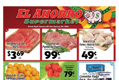 El Ahorro Supermarket Weekly Ad Flyer January 20 to January 26, 2021