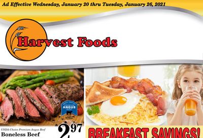 Harvest Foods Weekly Ad Flyer January 20 to January 26, 2021